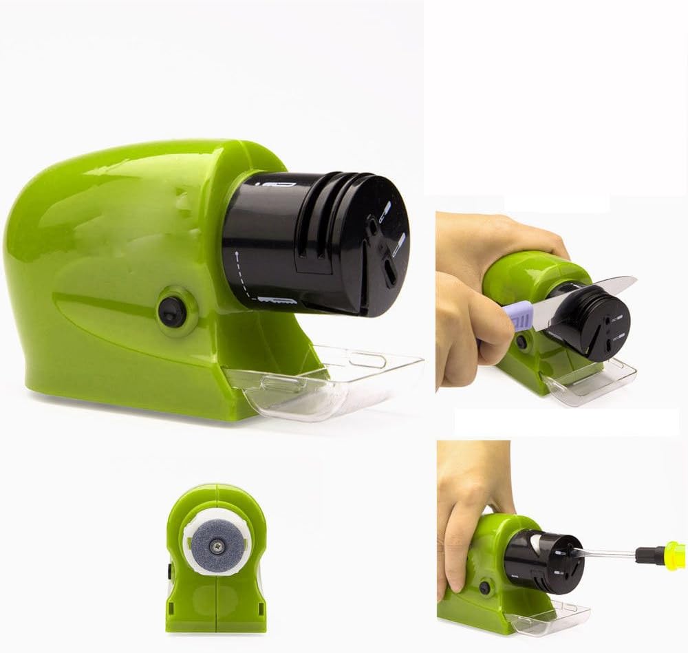 Motorised Battery Operated Electric Knife Sharpener Kitchen Tool Knives Scissor by Sharproo™