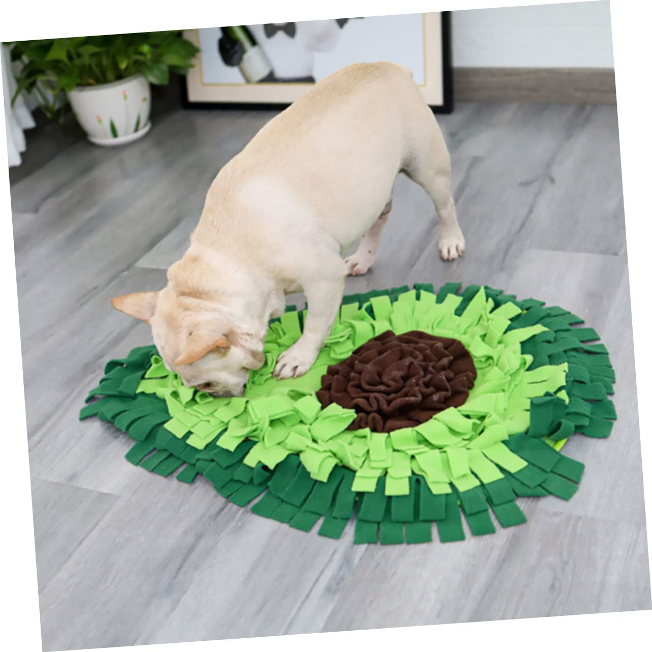 Tappetino Olfattivo per Cani in Pile Verde, 1 Pezzo