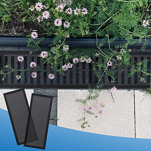 Floor Vent Covers, 4x10 Inch Rectangular Air Vent Screen Cover Magnetic Floor Vent Covers PVC Black Vent Covers for Home Floor Wall Ceiling Catch Debris Hairs PC Dust Filter (6 Pieces,Strong Magnetic) by KINBOM - Image 6