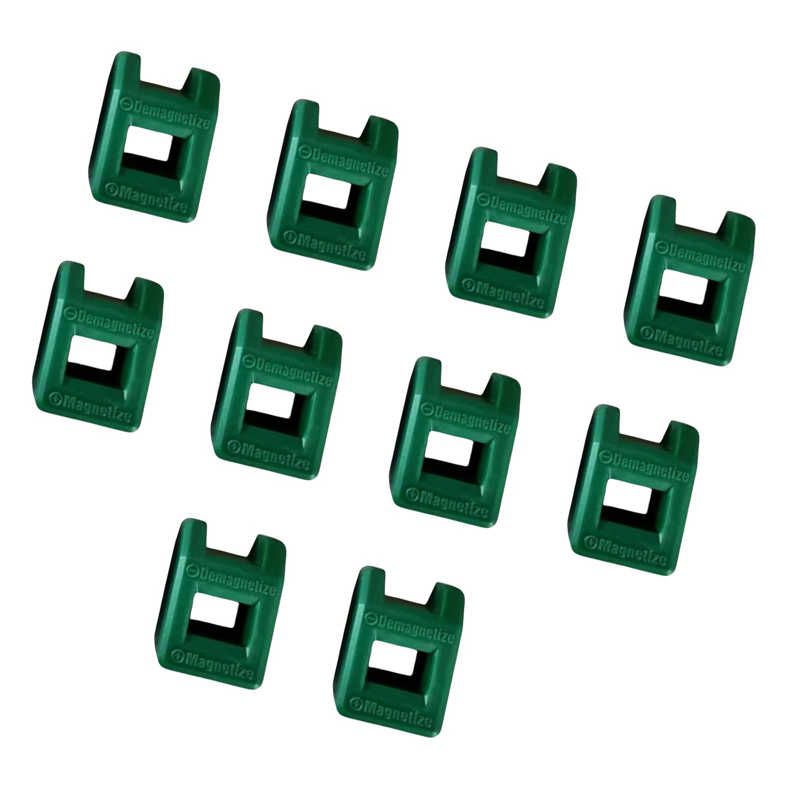 Tsophreniq Dark Green 10Pieces 2 In 1 Screwdriver Magnetizer And Demagnetizer For Screwdrivers Tip Bit And Small Tool Precisions Construction Compact Magnetizing Tool