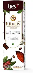 3 Corações Cápsula Café Espresso Rituais 85+, Aroma Chocolate - 10 Unidades