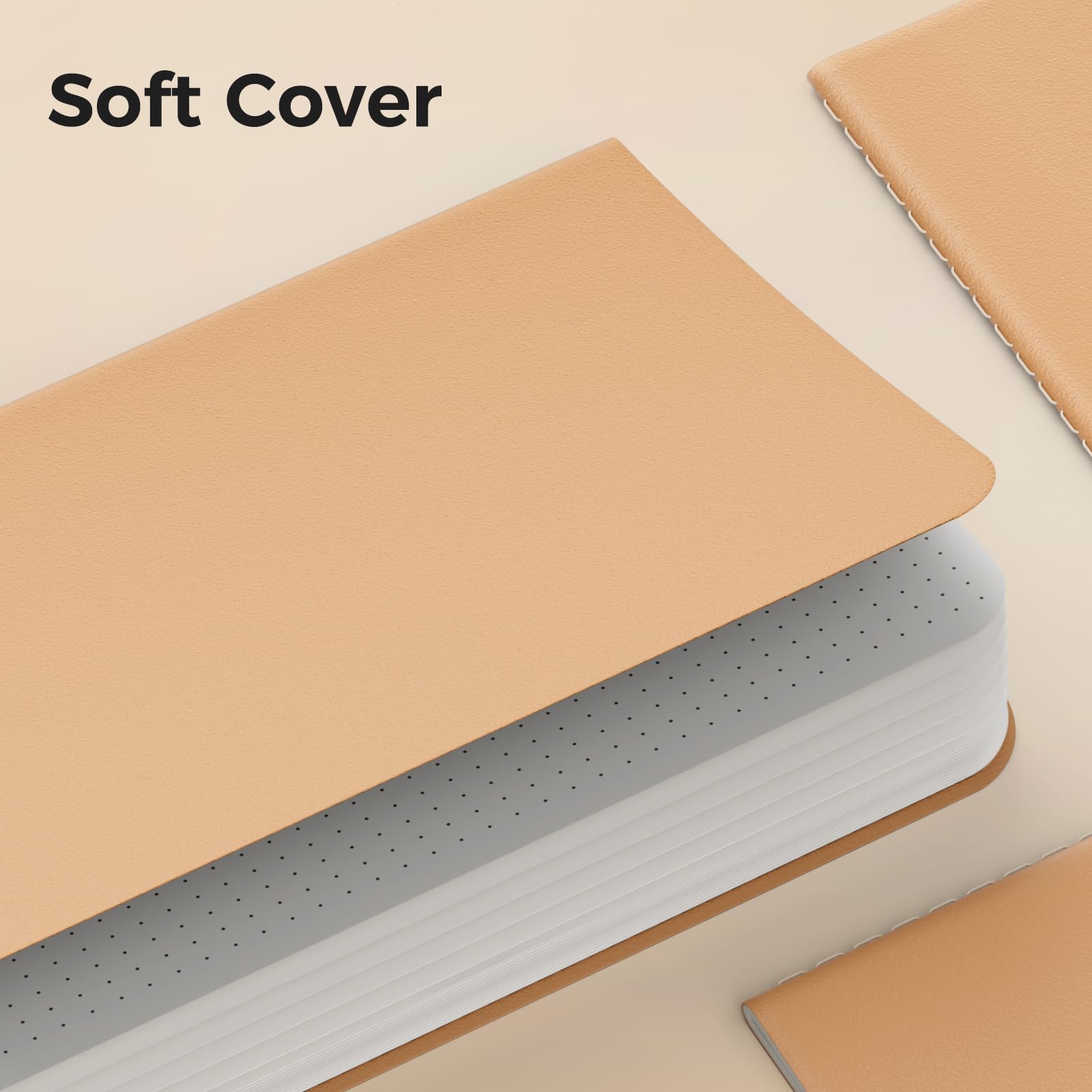 12 Pack Dot Grid Notebook Journals Bulk with Thick Dotted Grid Paper, 60 Pages, 8.3x5.5 inch, A5 Size, Diary Writing Subject Notebooks Planner for Travelers Students Office, Travel Journal Set