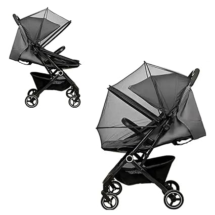 Mosquito Net Universal Stroller Netting - Mosquito Netting for Strollers - Durable Stroller Netting - Double Zipper Design Netting