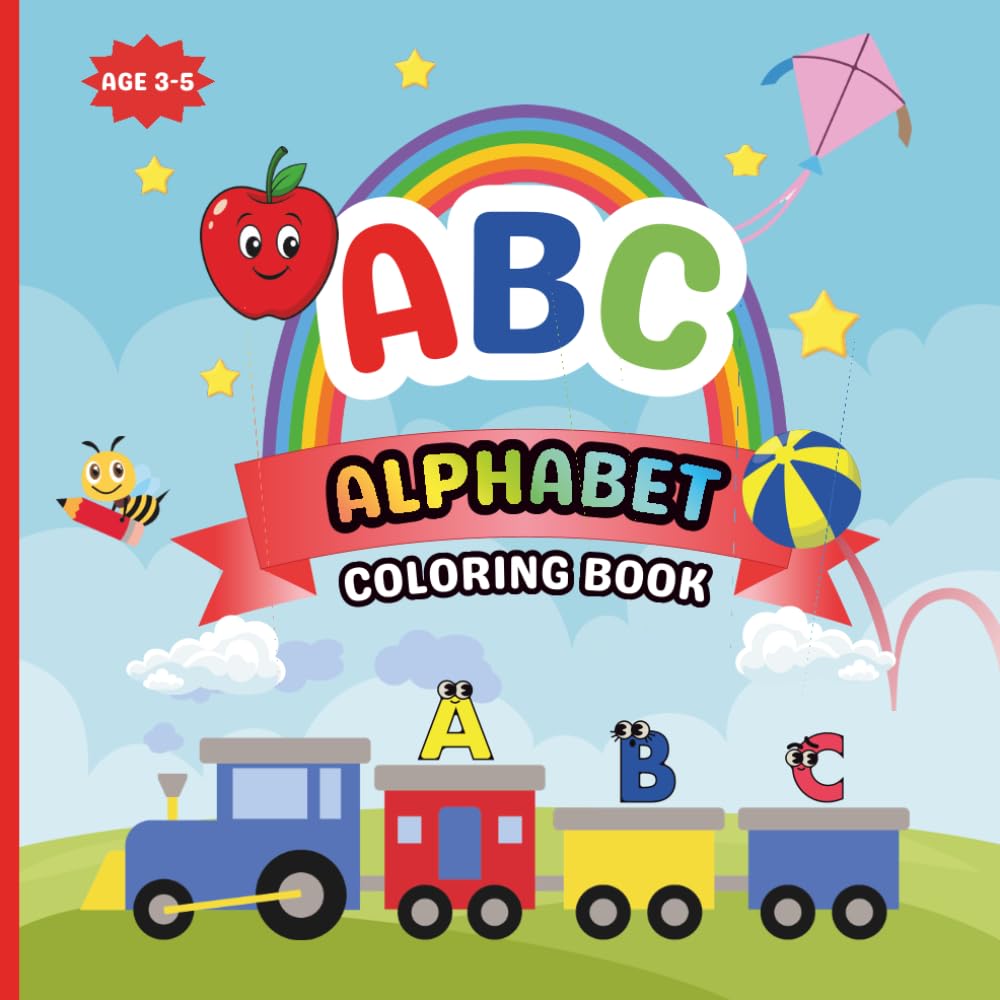 ABC ALPHABET COLORING BOOK: A Fun Way for Kids to Learn the Alphabet While Coloring