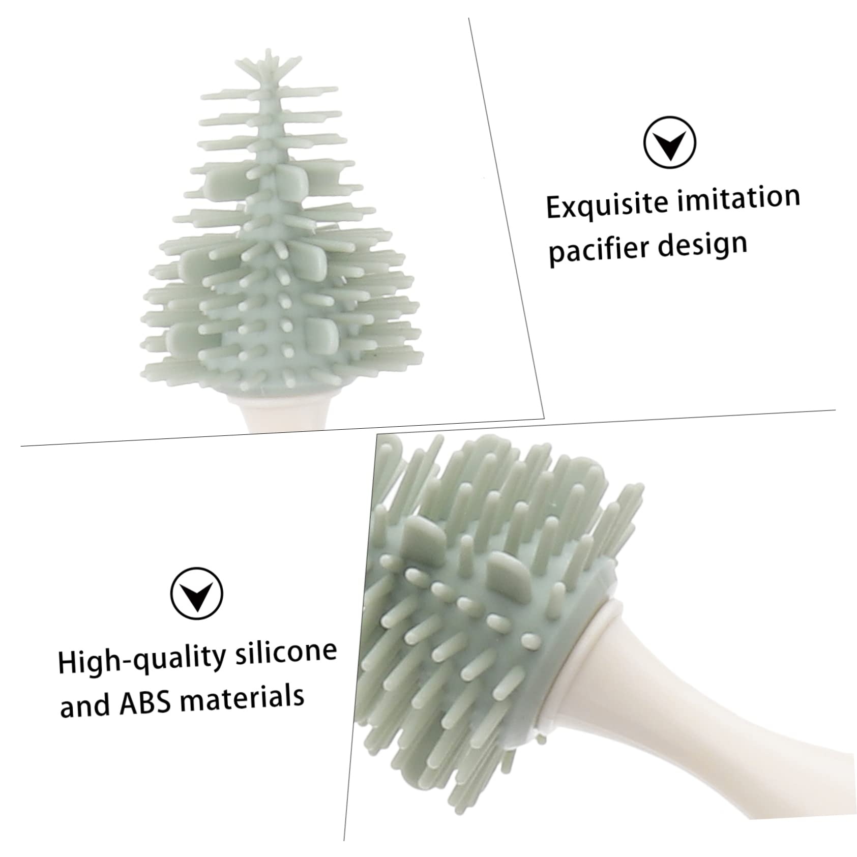 UPKOCH 2pezzi Spazzole Silicone Per La e Bottiglie Rotazione Bristle Per Rimuovere Macchie
