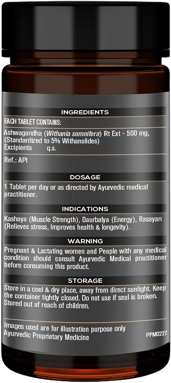 MuscleBlaze Koshaveda Ashwagandha 500mg, Ayurveda for Performance, Ayush Approved, High Strength Potent Formula, Boost Muscle Mass & Strength, Enhance Immunity, 30 Tablet
