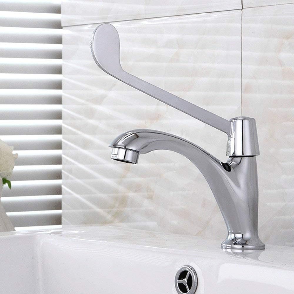 Mixer Tap Hospital Modern Laboratory Long Handle Faucets Taps Full Copper Elbow Touch Medical Single Cold It's so Kind of You