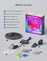 Vista 8 de Ailofy Smart TV LED Backlight with Camera for 40-50 inch Screens, 7.87ft LED Strip Lights Sync to Screen& Music, Color Changing Lights for TV