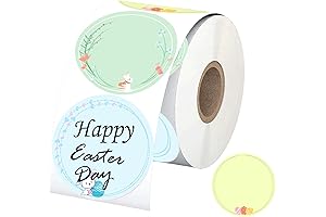 Watercolor Easter Bunny Direct Thermal Water Bottle Label Stickers