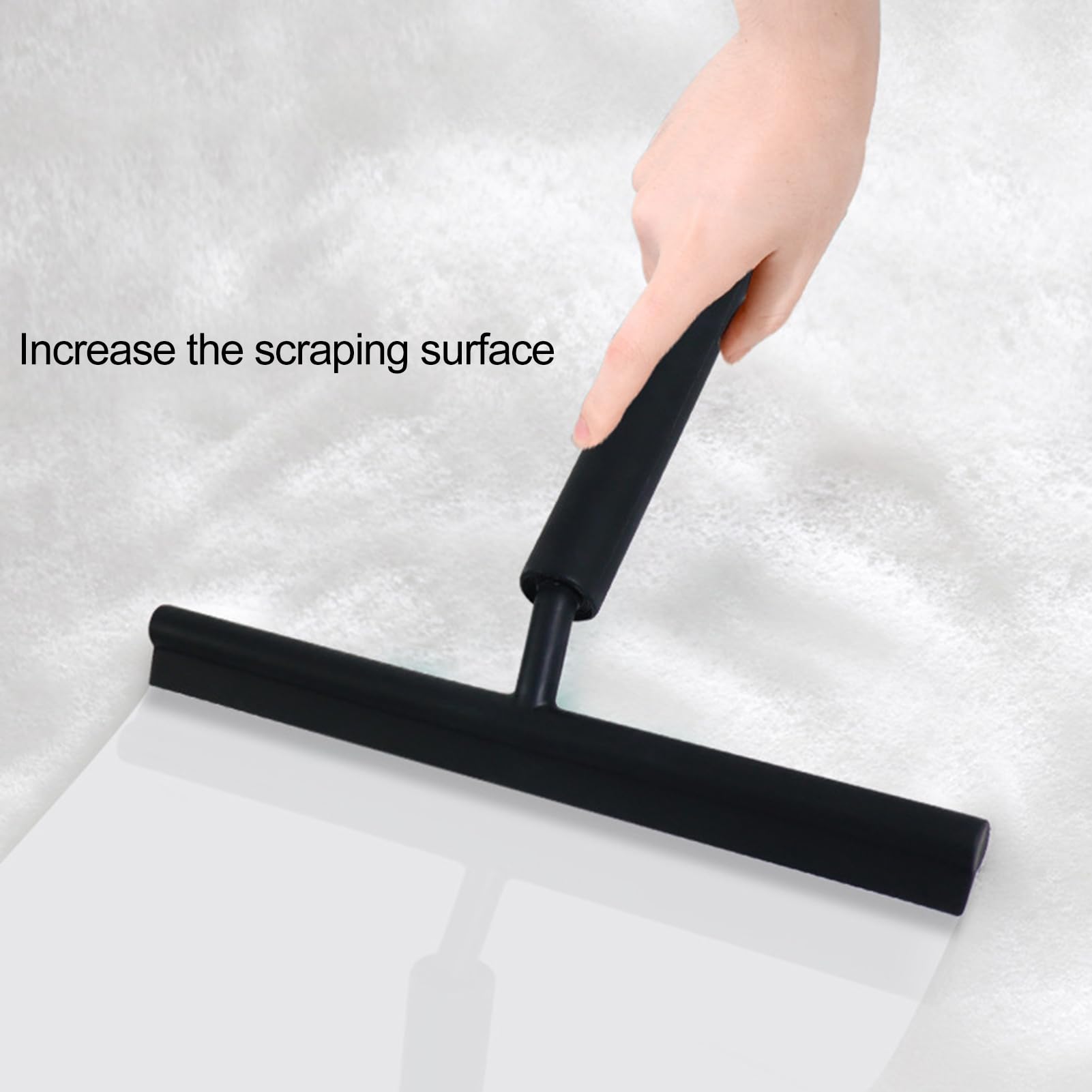 Mitclear 2 in 1 Lavavetri con Manico Lungo(206cm), Lavavetri Estensibile con Tergivetro in Silicone e Microfibra, Kit Professionale per Pulizia dei Vetri per Bagno, Doccia, Auto, Vetro, Finestre