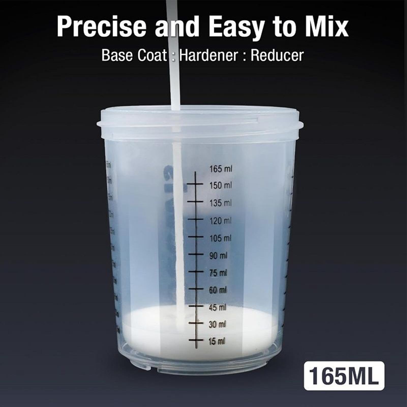 Farbmischbecher, 6 oz / 165 ml, Messbecher