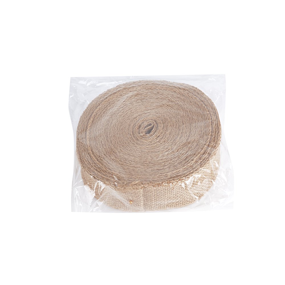 5 Rouleaux Ruban De Jute Vintage 6 Cm X 3 M - Ruban Toile Naturel Coloré Pour Décoration Mariage, Anniversaire Et Table