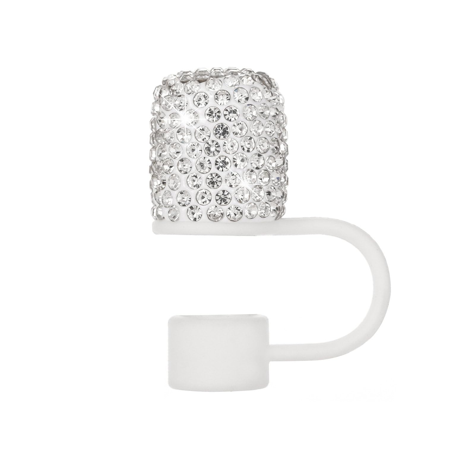 Xjdzineq Crystal Studded Silicone Strawhat Universals Fit Protections Safe for Beverages Home Travel Use Colorful Silicone Straw Accessories