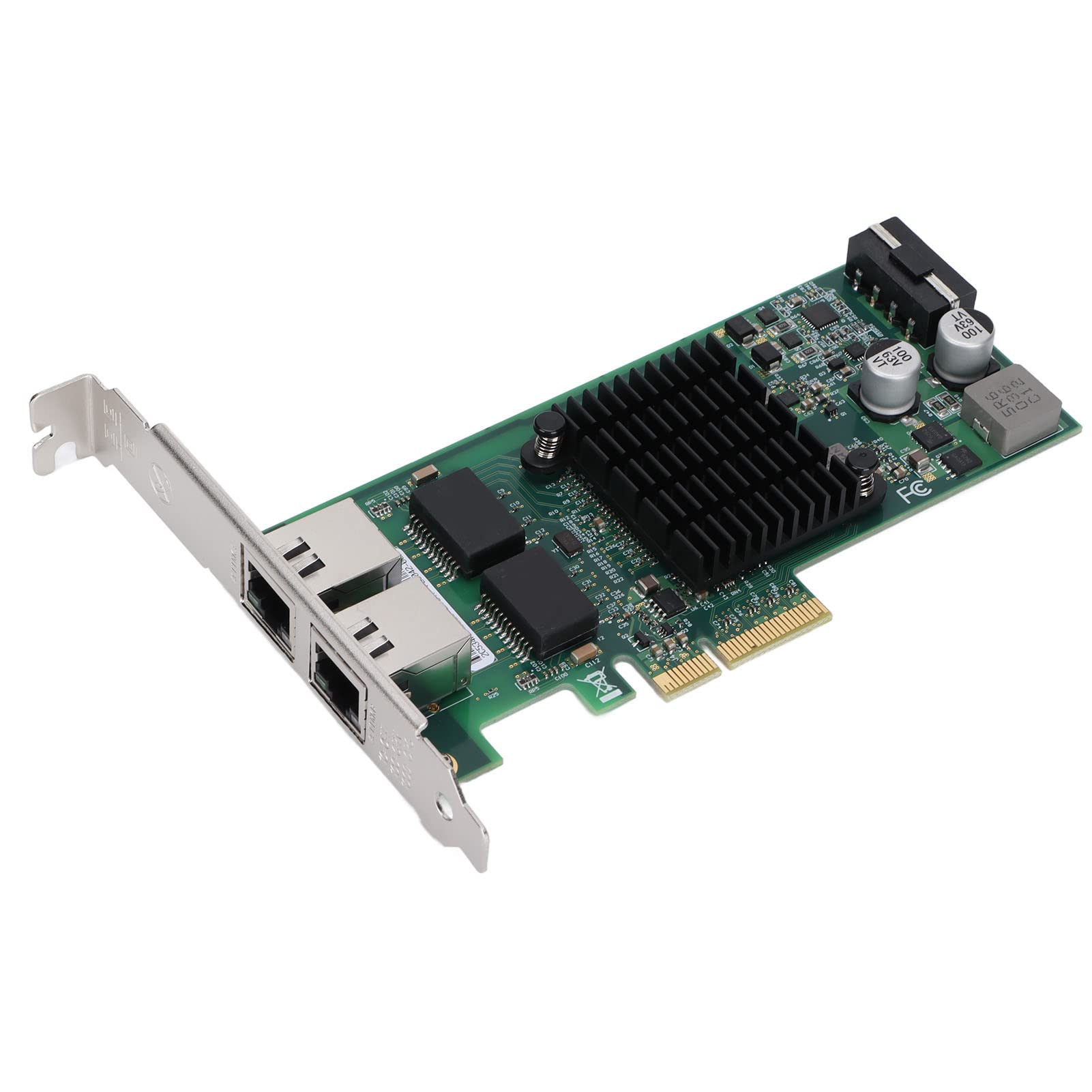 Scheda di Rete a Doppia Porta PCI-E X4 con velocità Gigabit per Applicazioni Server e Workstation Design Compatto