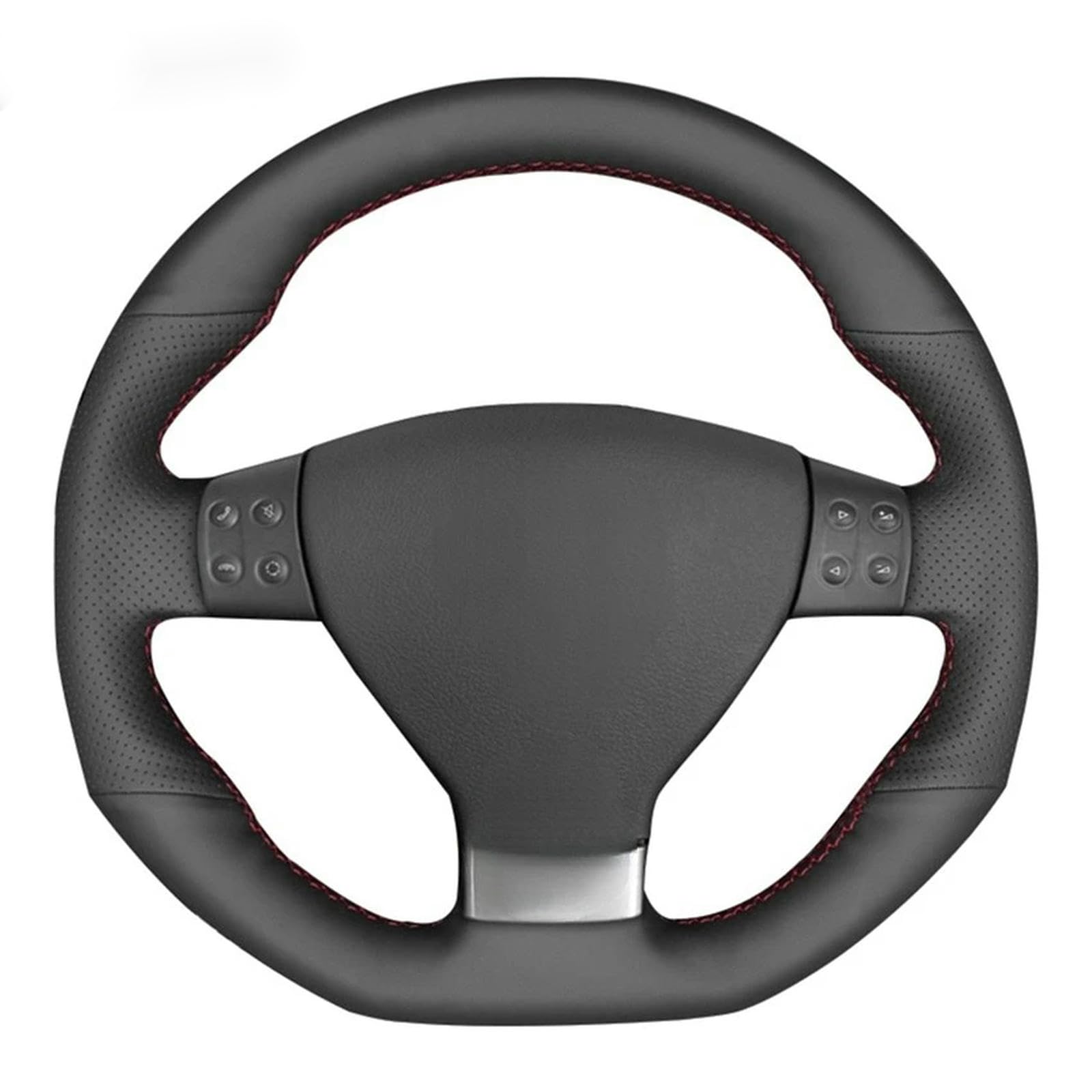 Black Faux Leather Hand Sewing Car Steering Wheel Cover For Volkswagen Golf 5 Mk5 GTI Volkswagen Golf 5 R32 Passat R GT 2005