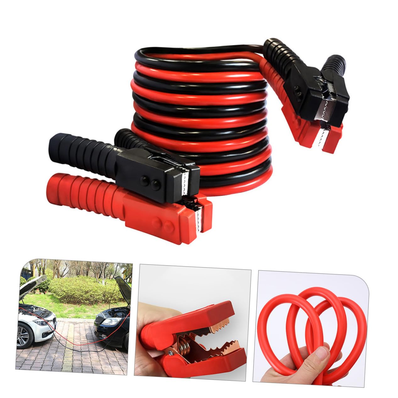 STOBAZA 2500a Clip De Alambre Para Fuego De Cable De Emergencia Para Automóvil Cable De Arranque Para Batería De Coche Herramienta Para Automóvil Pinzas Para De Arranque Para Coche