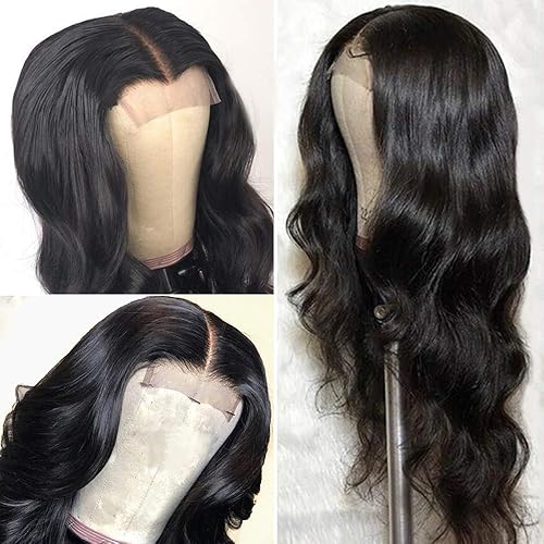 Miniatura 2 de ALLRUN Pelucas de cabello humano con encaje frontal de 4 x 4, 20 pulgadas, ondulado, brasileño, rizado, HD, con cierre de encaje, para mujeres