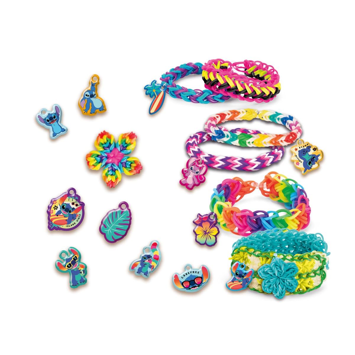 Lexibook, Laboratorio di Braccialetti Elastici Stitch Cra-Z-Loom, Blu, CRLOOM9D