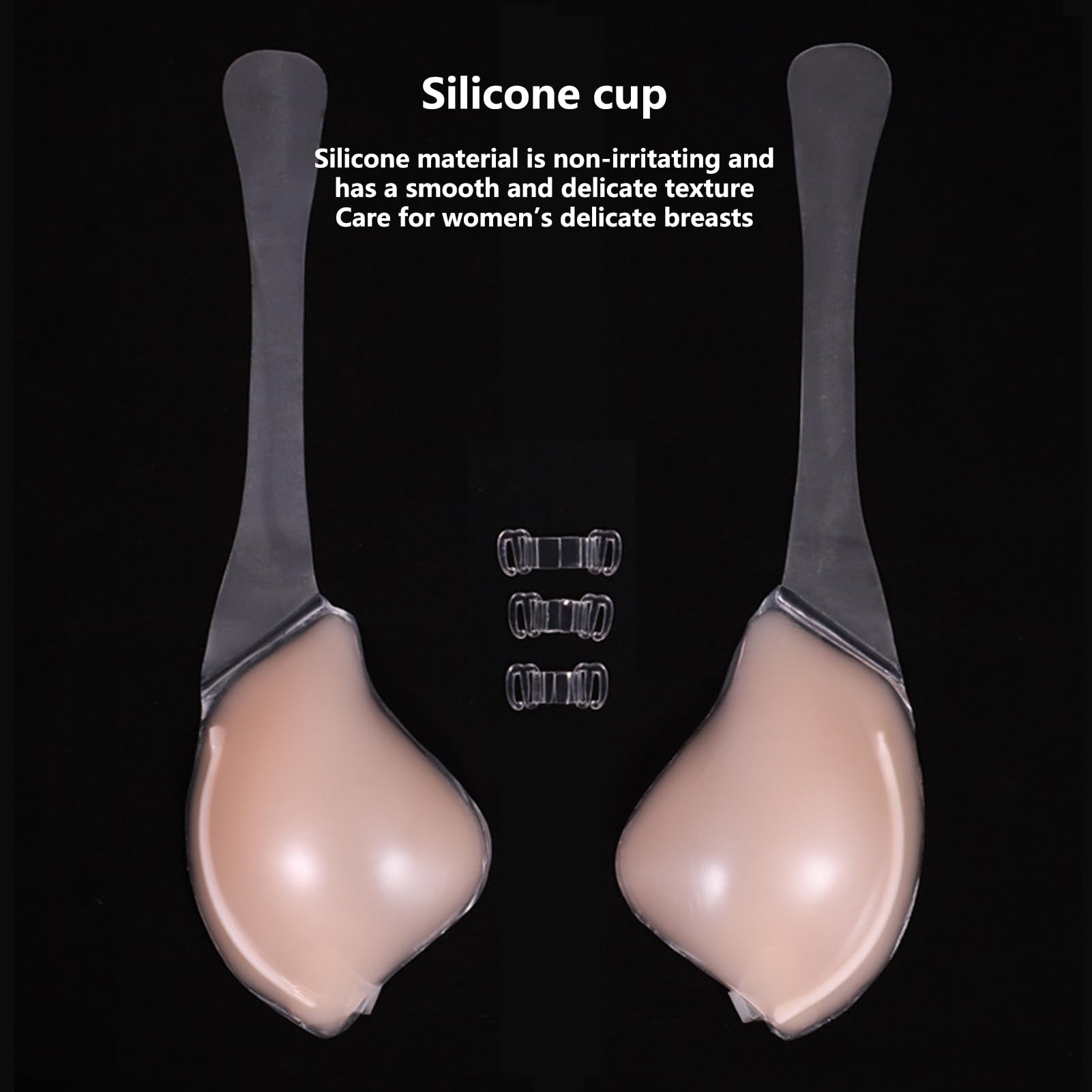 Bezszwowe silikonowe samoprzylepne podkładki pod biustonosz, niewidoczne wzmocnienie push-up