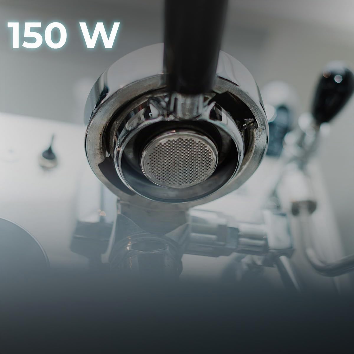 Cecotec Elektrischer Kaffee-Siebträger-Reiniger Bean&Clean Pro. Kaffeezubehör, einschließlich 2 Schaber und 1 Reinigungskopf, Rotationsgeschwindigkeit von 300/min, kompatibel mit 58mm Siebträgern