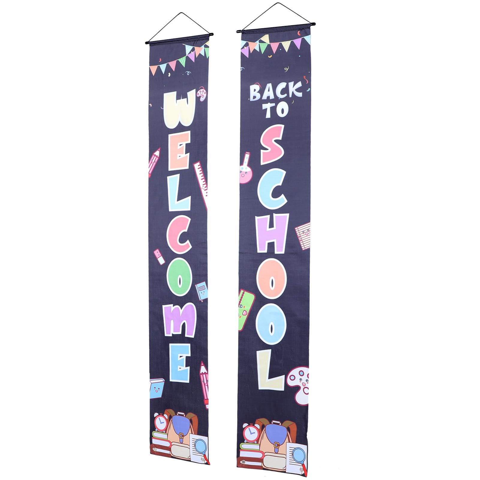 PRETYZOOM 5 Pares útiles escolares para profesores de secundaria cartel del primer día de clases banners de temporada de regreso a la escuela back to school decoração casa coplas de fondo
