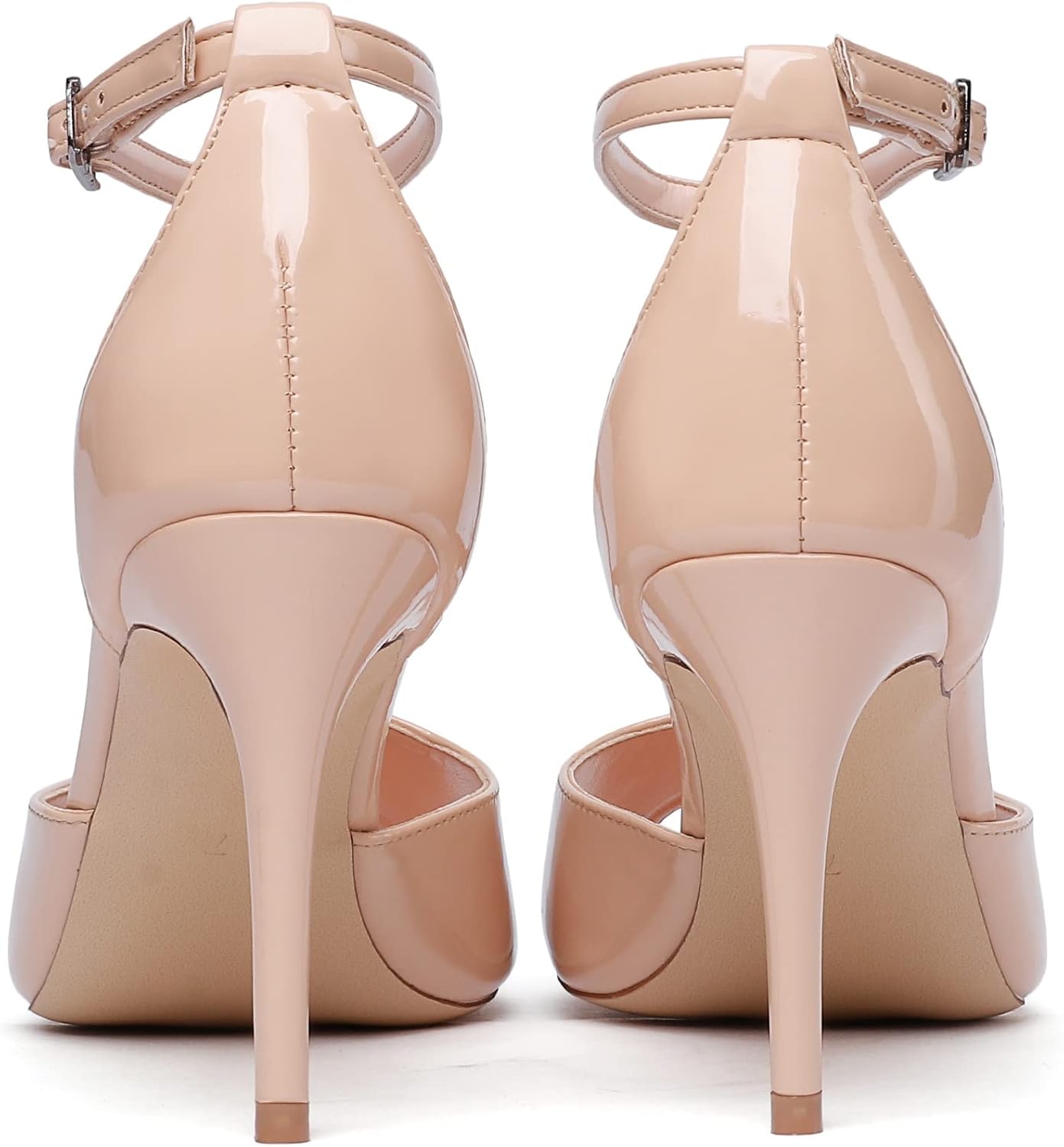Vista 5 de Zamikoo Sandalias de tacón de aguja para mujer, con correa al tobillo, zapatos de vestir
