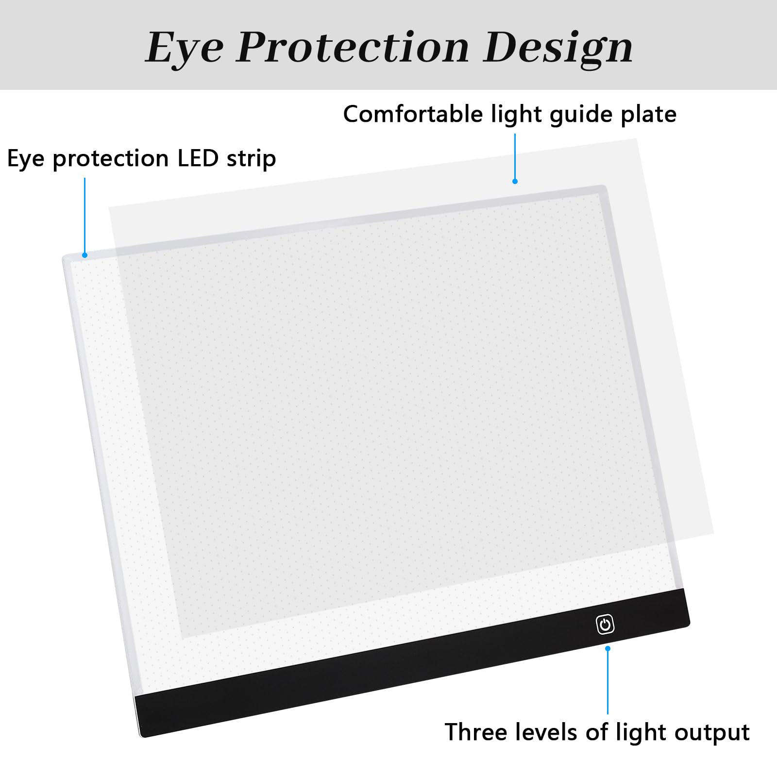 Tavoletta Luminosa A3 Lanvixo - Light Box Con 3 Luminosità, USB, Per Disegno, Diamanti 5D E Tatuaggi - Foto 6