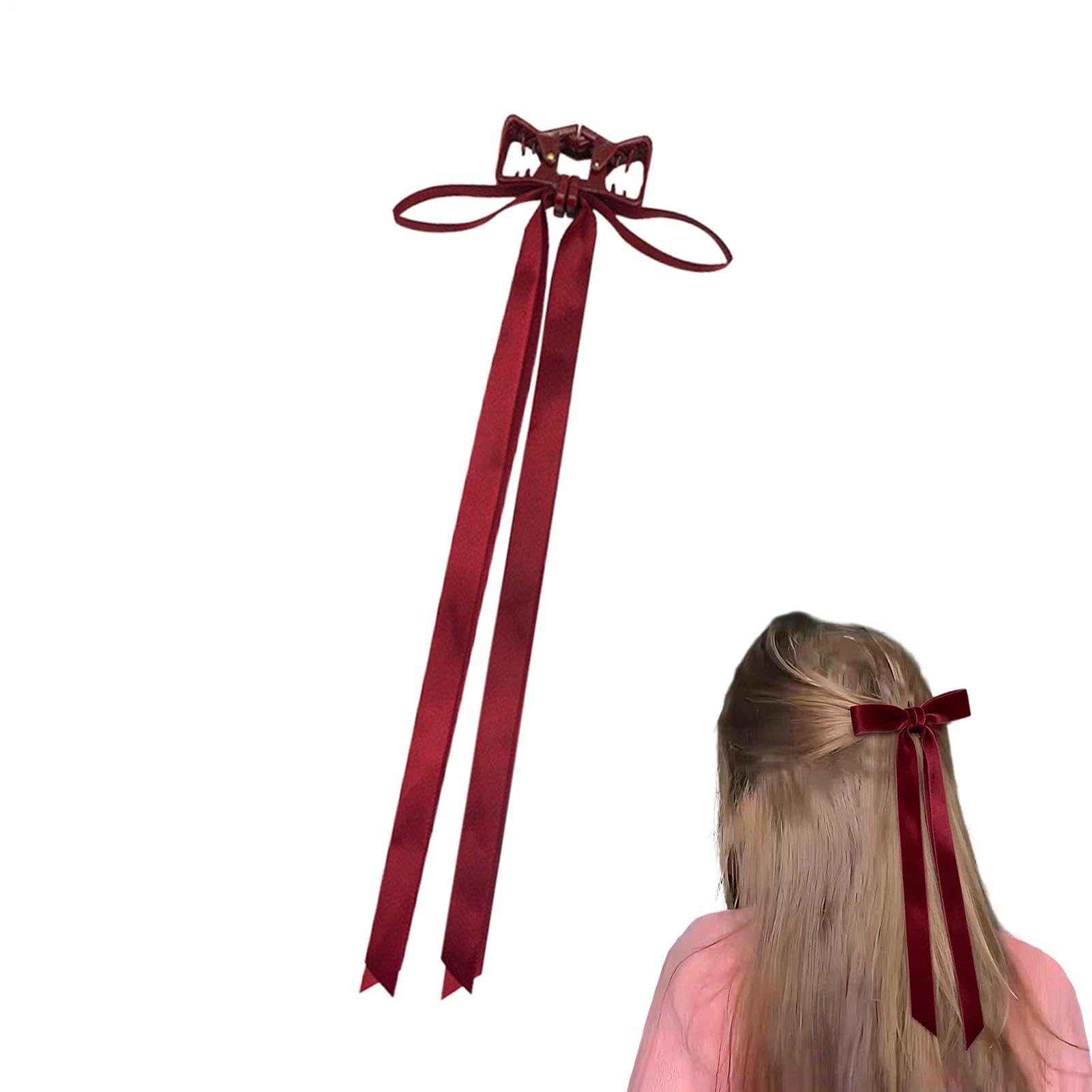 Clip per Capelli Magnetico a Barretta Styling con Nastro a Farfalla