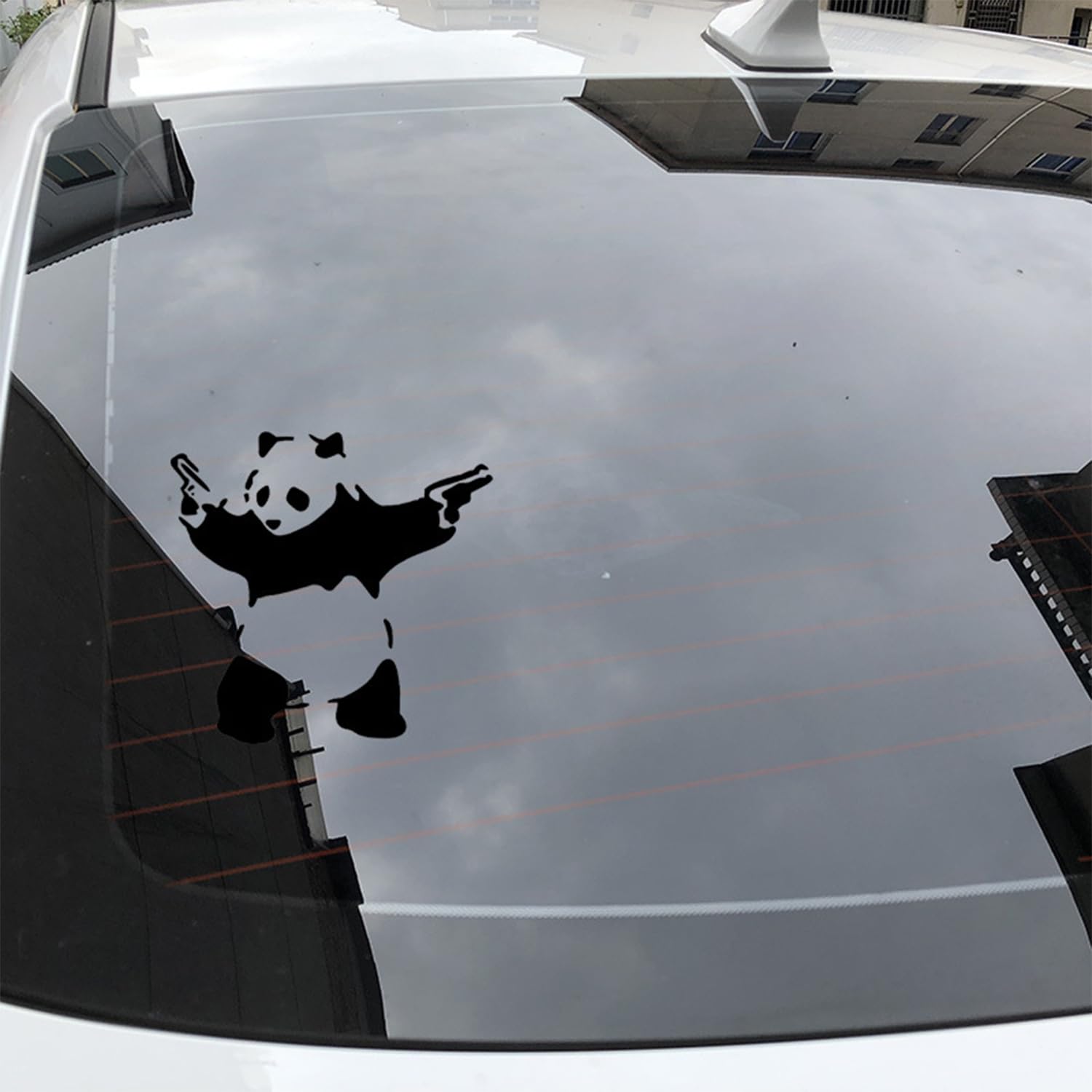 Kiwistar - Adesivo Per Auto, 10 X 9 Cm, Sleepy Panda Per Auto