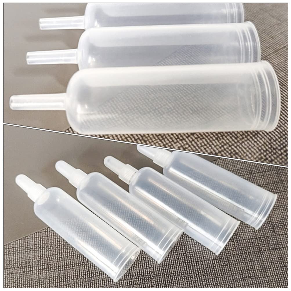 LALAFINA 50pcs Applicator Tips Tpe Hand Protection Cover for Bottle Dropper Replacement Dispensing Tips