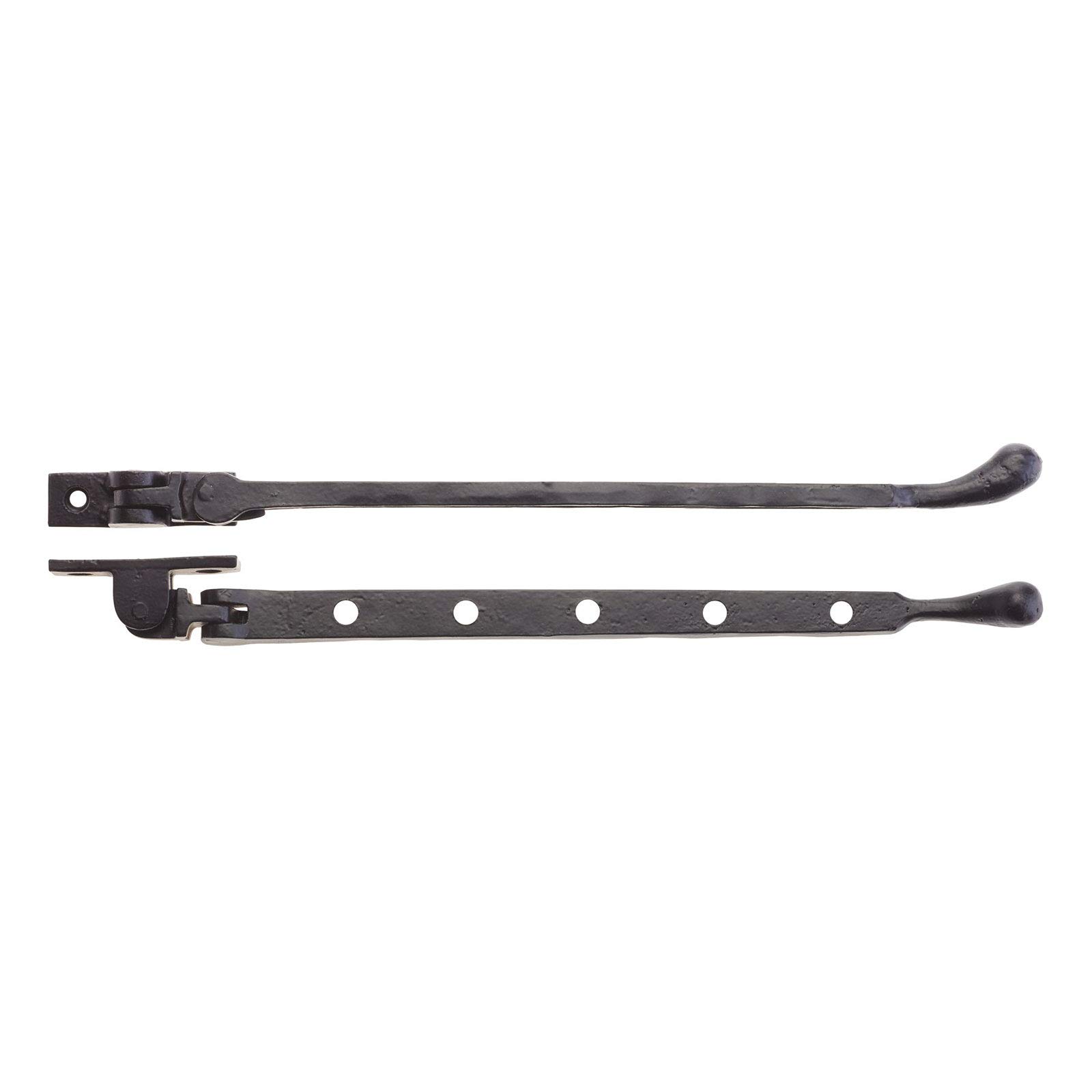 Bulb End Casement Stay - 12" - Black