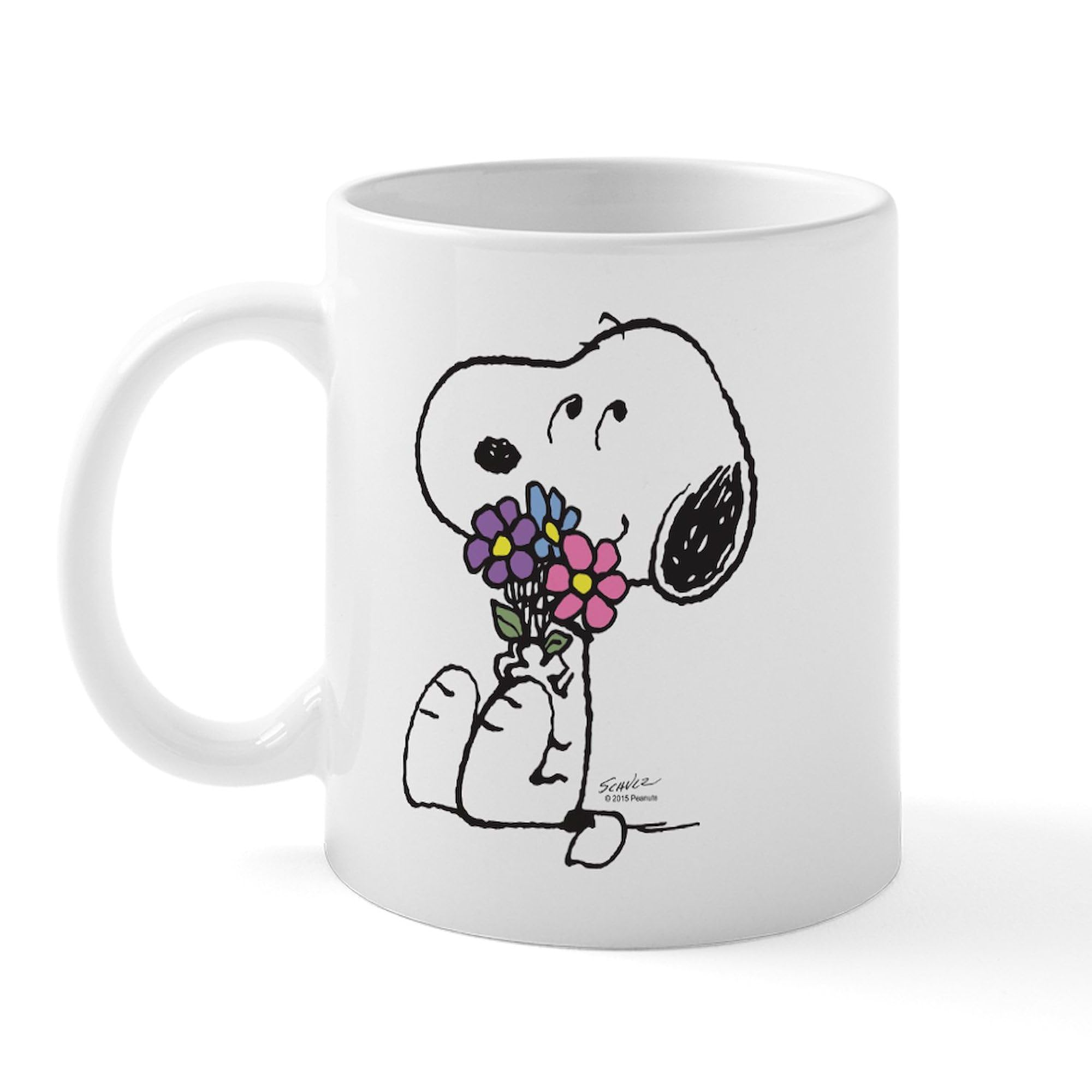 CafePress Springtime Snoopy Mug 11 oz (325 ml) Ceramic Coffee Mug