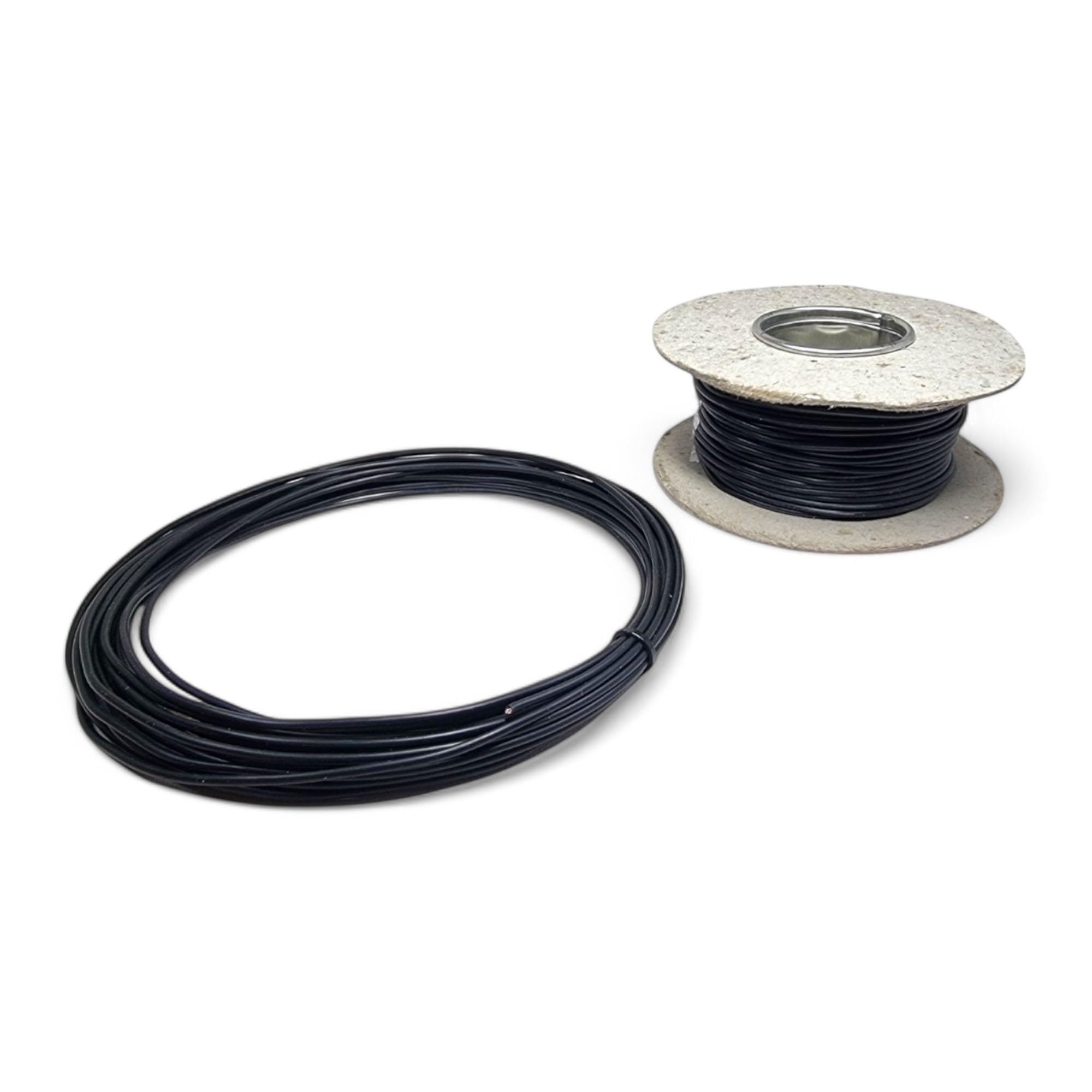 42 Amp 4mm² Single Core Cable 12v 24v Thin Wall Stranded Copper Wire (Black - 10 Metre Coil)