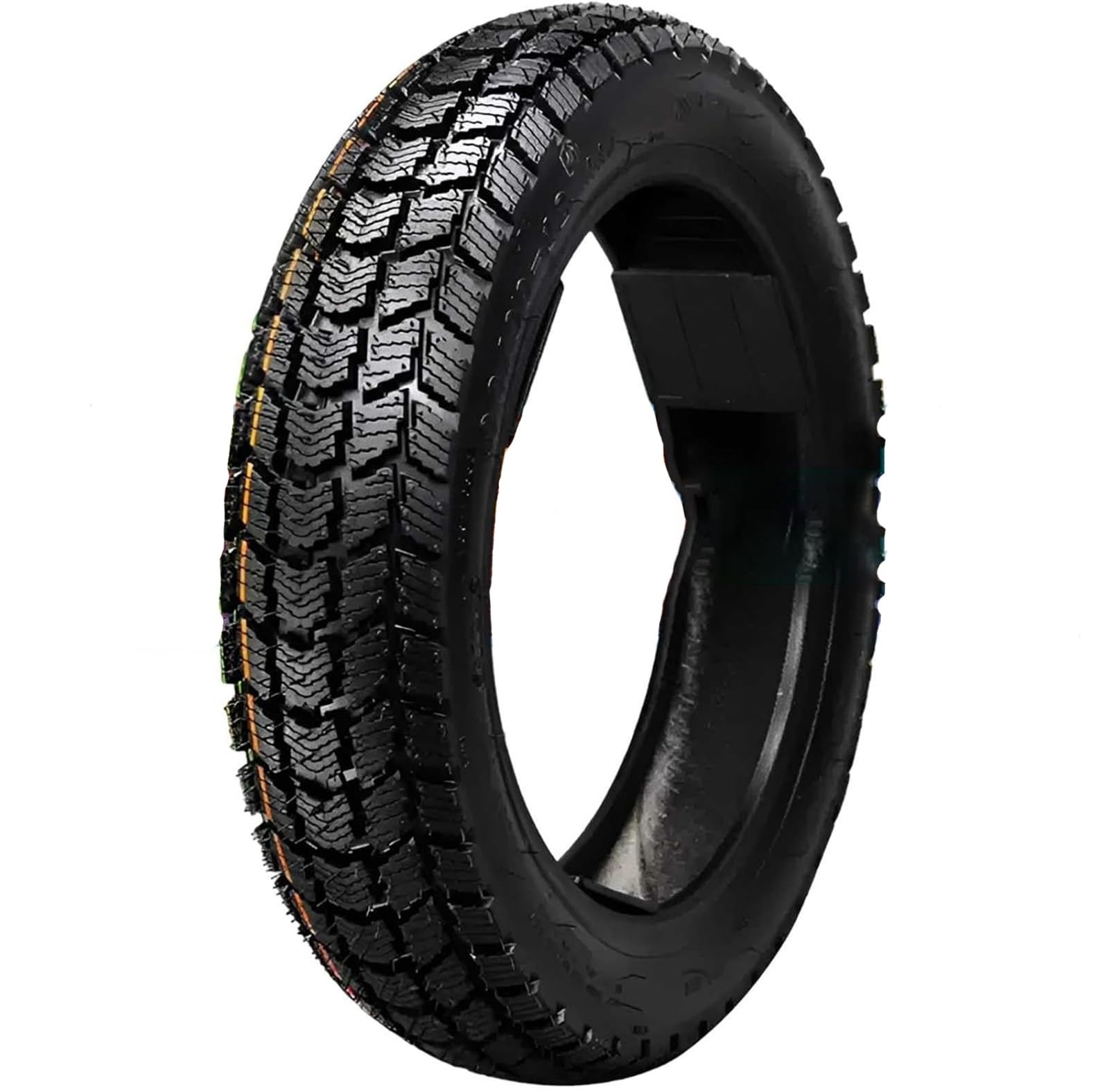 90/90-12 Opona Bez Dętka do Skutera Motocykla, 4 PR 175 KPA Odporna na Przebicia Opona Terenowa, Wytrzymała Zamienna Przód Tył do Felgi 8 Cali