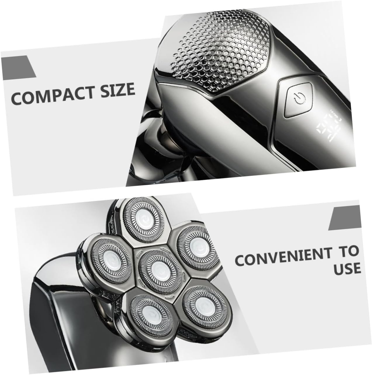 Electric Razor for Men Rechargeable Wet Shaver Multi-Blade Portable Travel Shaver for Body and Head Hair Removal