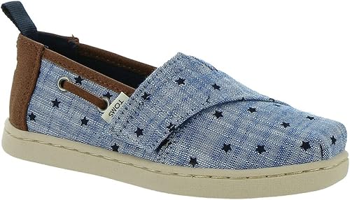 TOMS, Étoiles Chambray bleu marine, 5 US Little Kid