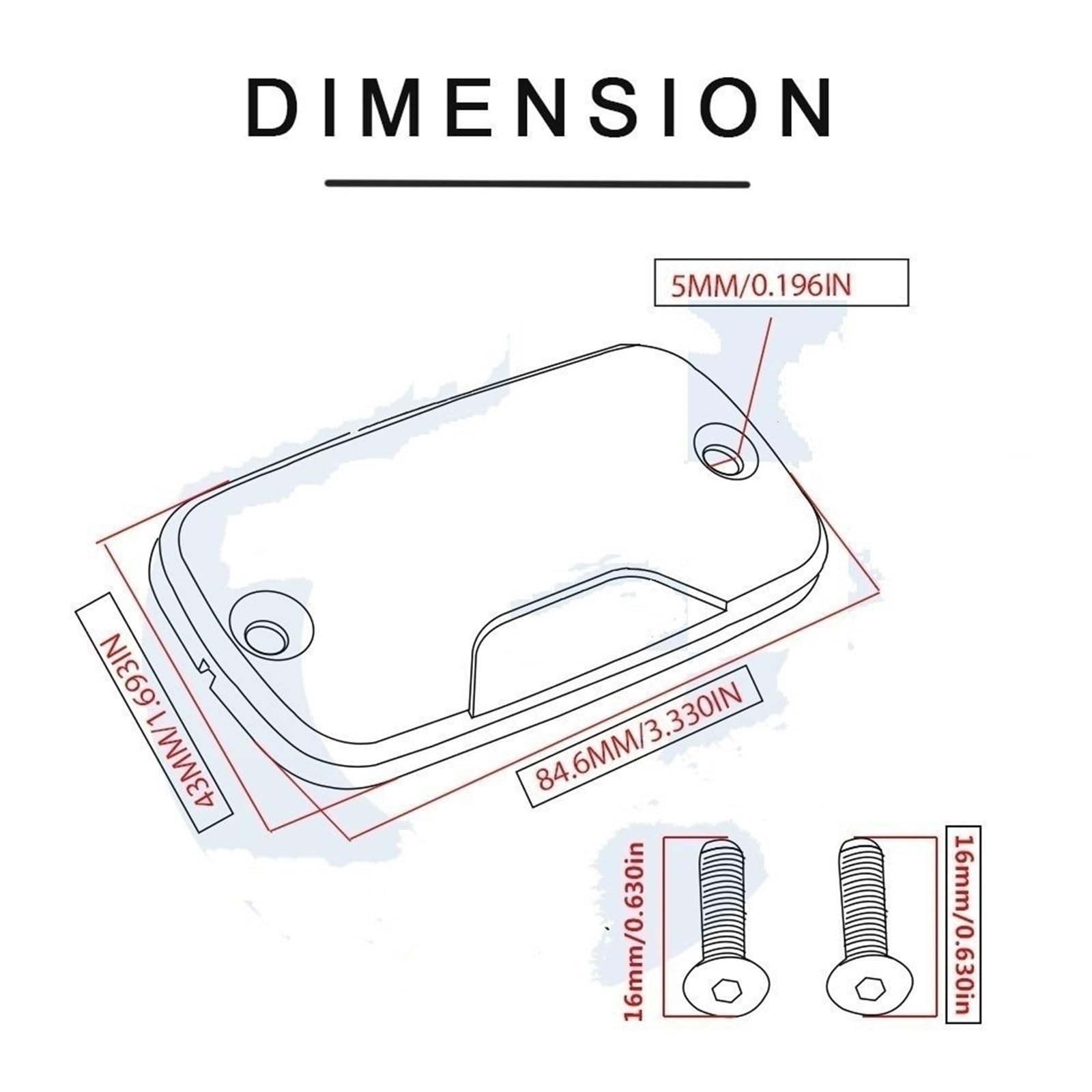 Accessori per serbatoi Accessori Moto Freno Anteriore Frizione Cilindro Serbatoio Del Liquido Tappo Di Copertura Per Honda Vfr 800 VFR800F VFR800X 1998-2013 2014(A pair blue)