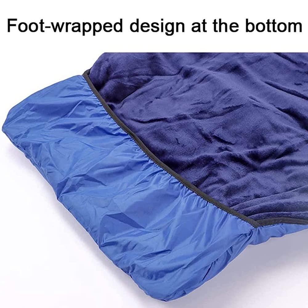 Funda acogedora para silla de ruedas, de invierno, resistente al viento, de felpa polar, para discapacitados, saco de dormir acolchado, protector para patas y pies, funda para silla de ruedas, ma