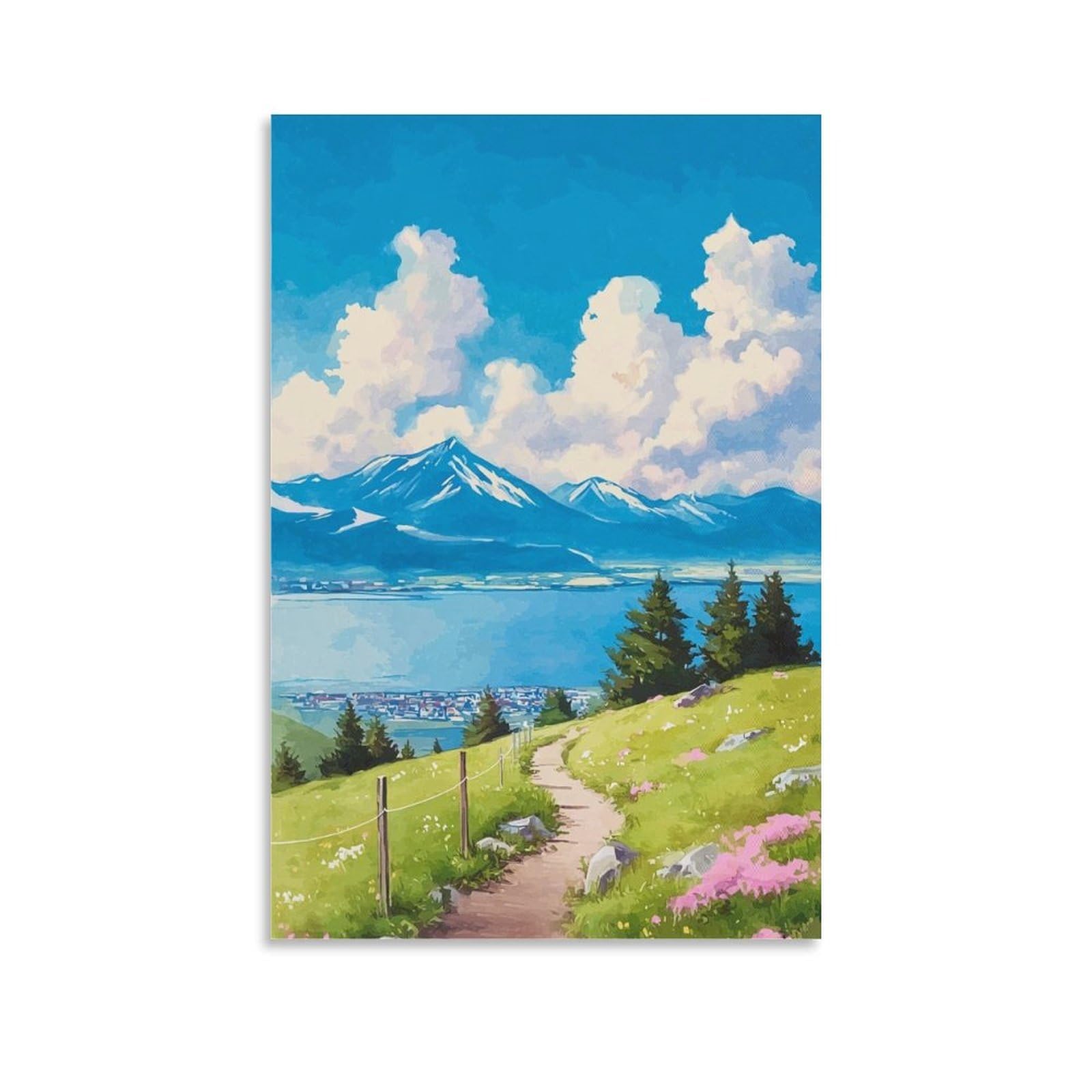 ZBBGGOZ Homer Poster 24x36inch(60x90cm) Vintage Watercolor Canvas Art