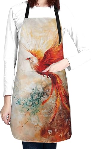 Delantal impermeable con 2 bolsillos, delantales de chef de cocina, baberos para cocinar, hornear, pintura, jardinería, aseo