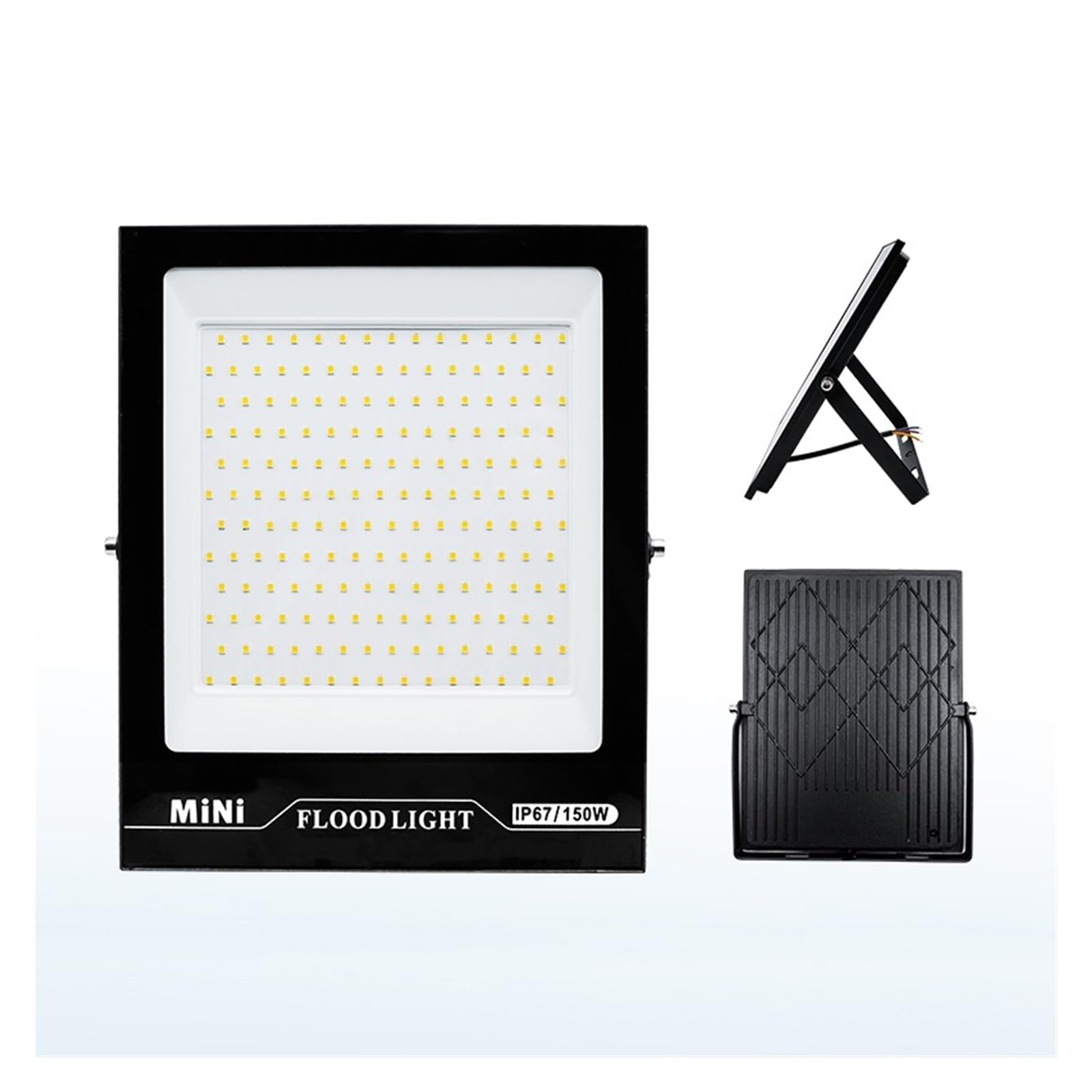 Naświetlacz LED, Światło Halonowe LED IP67 Wodoodporne 50W 100W 150W 200W Reflektory Zewnętrzne Garaż Uliczny Ogród Oświetlenie Podwórza(Warm White,150W)