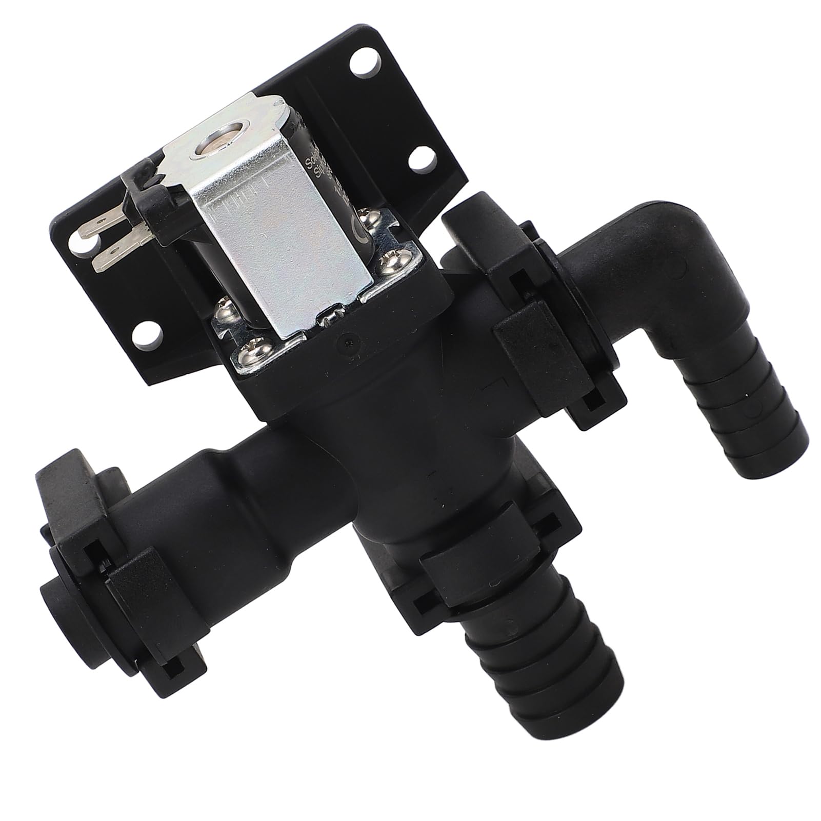 Tbest Interruptor de Sifón Solenoide Parte 9W 150 PSI Válvula de Inodoro de Control de Agua para Yate de Botes Marinos RV 12V Metal ABS