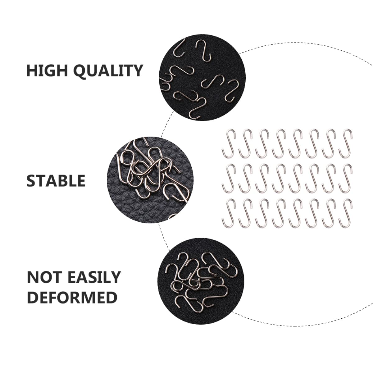 EXCEART 600stücke S-haken Multifunktionale Mini-hänger Für Schmuck Und -projekte Leicht Und Einfach Zu Verwenden Für Aufbewahrung Und Organisation