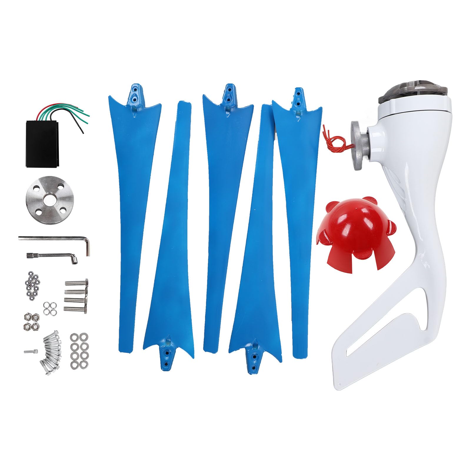 WINDTURBINEN-GENERATOR-KIT 400 W EFFIZIENTE WINDENERGIE FÜR BOOTE, KABINEN, WOHNMOBILE (12V)