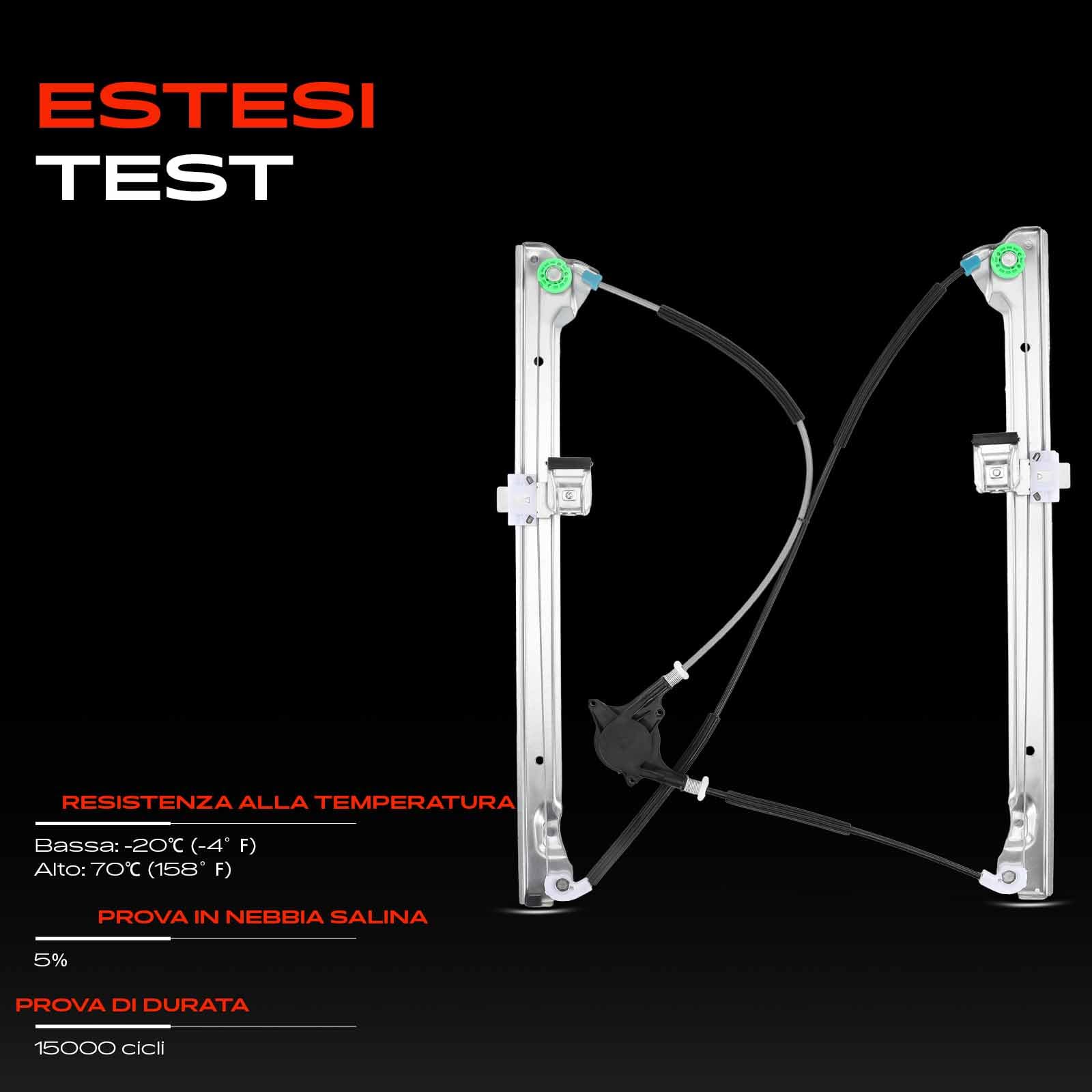 Frankberg 1x Alzacristallo Anteriore Destro per Viano/Vito Bus Mixto W639 2003-2010 6397200546 | Compatibile con: Vito/Mixto Van W639, Viano W639, Vitobus W639