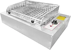 Churrasqueira Elétrica de Bancada com Grelha Argentina, Sem fumaça, Inox, 110v ou 220v (110v)