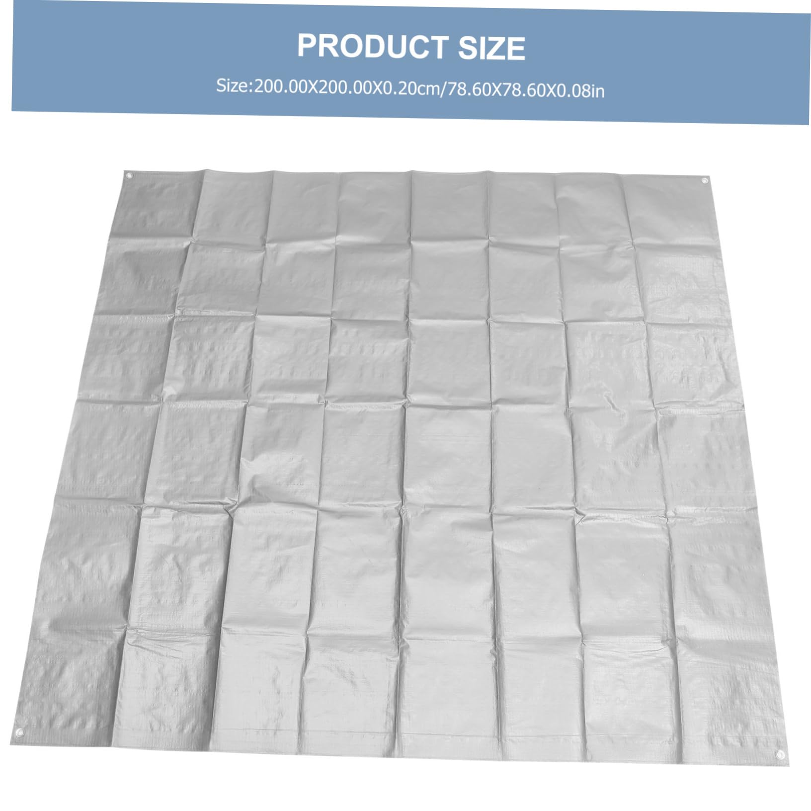 Kisangel Heavy Duty Tarpaulin Cover Transparent Protective Tarp for Camping Outdoor Gatherings and Equipment Grommets
