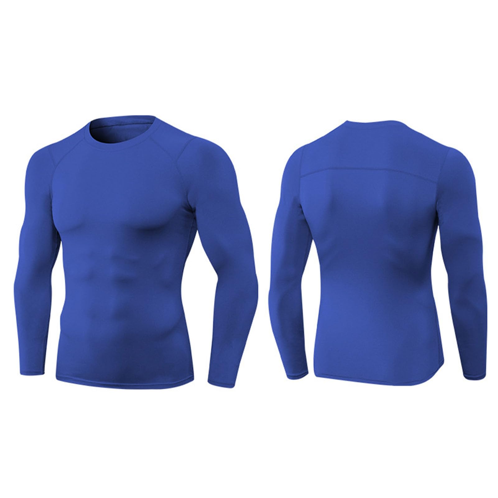 HUIOP 3 Piezas de Camisetas de compresión de Manga Larga atléticas para Hombre,Camiseta de Entrenamiento de Secado rápido,Camisetas para Correr,Camisas de compresión de Manga Larga