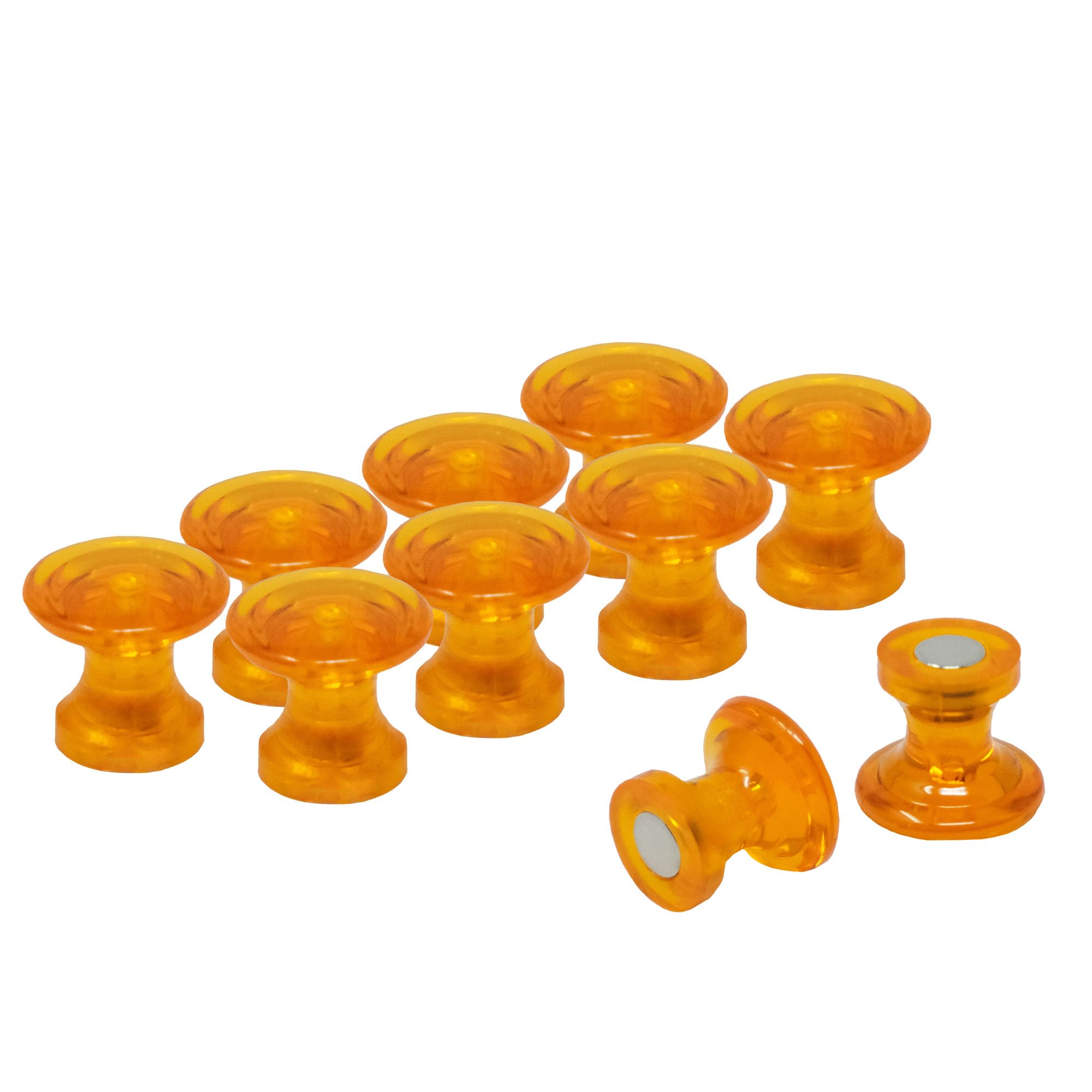 Imanes De Oficina De Planificación Roja Mediana Para Refrigerador, Pizarra, Tablero De Anuncios, Archivador - Paquete De 12