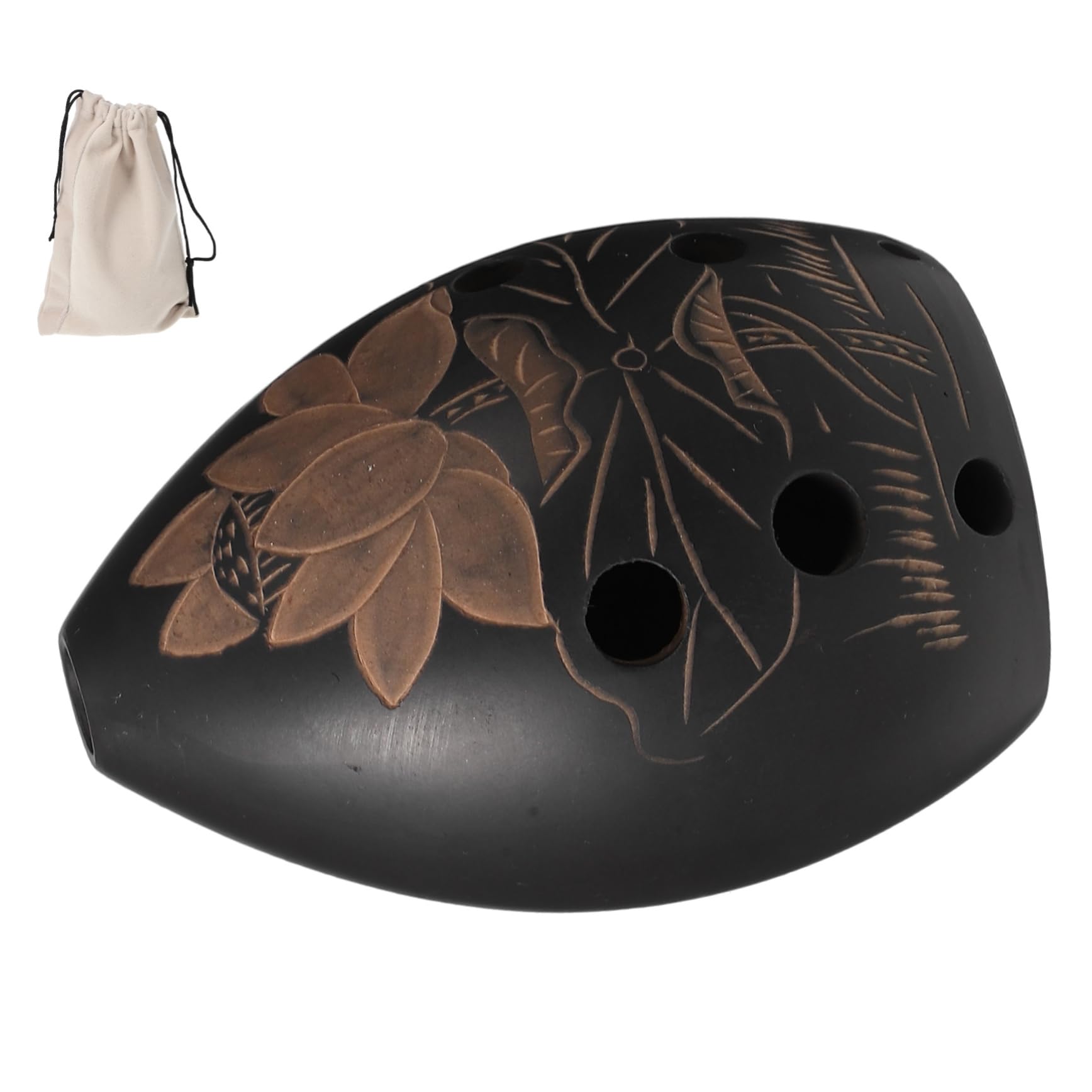 Toddmomy 8 Hole Pottery Ocarina Playable Ocarina for Beginners Mini Musical Instrument Portable and for Children and Students Bag Random